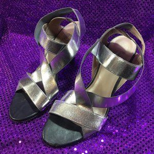 Belle by Sigerson Morison Open Toe Wedge Heel Shoes